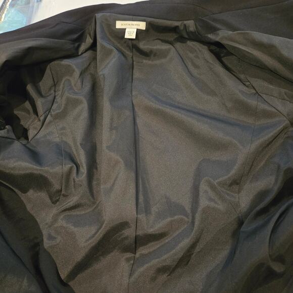 NWOT Boston Proper Size 16 Classic Black Boyfriend One-Button Blazer Jacket - Picture 6 of 10